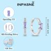 imageHuggie Hoop Earrings for Women 925 Sterling Silver Baguette Hoop Earrings Birthstone Jewelry Gifts for Her06 June  Alexandrite