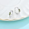 imageHuggie Hoop Earrings for Women 925 Sterling Silver Baguette Hoop Earrings Birthstone Jewelry Gifts for Her08 August  Peridot