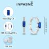 imageHuggie Hoop Earrings for Women 925 Sterling Silver Baguette Hoop Earrings Birthstone Jewelry Gifts for Her09 September  Sapphire
