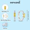 imageHuggie Hoop Earrings for Women 925 Sterling Silver Baguette Hoop Earrings Birthstone Jewelry Gifts for Her11 November  Citrine