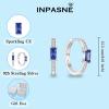 imageHuggie Hoop Earrings for Women 925 Sterling Silver Baguette Hoop Earrings Birthstone Jewelry Gifts for Her12 December  Tanzanite