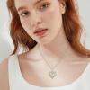 imageLove Heart Citrine Necklace for Women 925 Sterling Silver November Birthstone Necklace Dainty Pendant Jewelry for Women Her Wife Mom Daughter Girlfriend