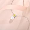 imagePearl Necklace for Women 925 Sterling Silver Birthstone Pendant Necklace Emerald Cut Jewelry Gifts for Her11 November  Citrine