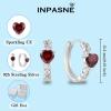 imageCeltic Knot Hoop Earrings 925 Sterling Silver Infinity Huggie Earrings with Birthstone Irish Jewelry Gifts for Women01 January  Garnet