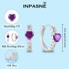 imageCeltic Knot Hoop Earrings 925 Sterling Silver Infinity Huggie Earrings with Birthstone Irish Jewelry Gifts for Women02 February  Amethyst