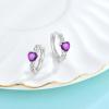 imageCeltic Knot Hoop Earrings 925 Sterling Silver Infinity Huggie Earrings with Birthstone Irish Jewelry Gifts for Women02 February  Amethyst