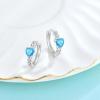imageCeltic Knot Hoop Earrings 925 Sterling Silver Infinity Huggie Earrings with Birthstone Irish Jewelry Gifts for Women03 March  Aquamarine