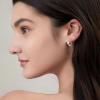 imageCeltic Knot Hoop Earrings 925 Sterling Silver Infinity Huggie Earrings with Birthstone Irish Jewelry Gifts for Women04 April  Simulated Diamond