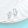 imageCeltic Knot Hoop Earrings 925 Sterling Silver Infinity Huggie Earrings with Birthstone Irish Jewelry Gifts for Women04 April  Simulated Diamond