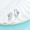 imageCeltic Knot Hoop Earrings 925 Sterling Silver Infinity Huggie Earrings with Birthstone Irish Jewelry Gifts for Women06 June  Alexandrite