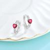 imageCeltic Knot Hoop Earrings 925 Sterling Silver Infinity Huggie Earrings with Birthstone Irish Jewelry Gifts for Women07 July  Ruby