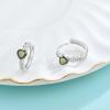 imageCeltic Knot Hoop Earrings 925 Sterling Silver Infinity Huggie Earrings with Birthstone Irish Jewelry Gifts for Women08 August  Peridot