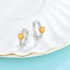 imageCeltic Knot Hoop Earrings 925 Sterling Silver Infinity Huggie Earrings with Birthstone Irish Jewelry Gifts for Women11 November  Citrine