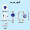 imageCeltic Knot Hoop Earrings 925 Sterling Silver Infinity Huggie Earrings with Birthstone Irish Jewelry Gifts for Women12 December  Tanzanite