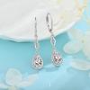 imageDangle Drop Earrings for Women 925 Sterling Silver Teardrop Leverback Earrings with Birthstone Jewelry Gift for Women Her Mom04 April  Simulated Diamond