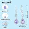 imageDangle Drop Earrings for Women 925 Sterling Silver Teardrop Leverback Earrings with Birthstone Jewelry Gift for Women Her Mom06 June  Alexandrite