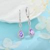 imageDangle Drop Earrings for Women 925 Sterling Silver Teardrop Leverback Earrings with Birthstone Jewelry Gift for Women Her Mom06 June  Alexandrite