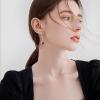 imageDangle Drop Earrings for Women 925 Sterling Silver Teardrop Leverback Earrings with Birthstone Jewelry Gift for Women Her Mom07 July  Ruby
