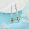 imageDangle Drop Earrings for Women 925 Sterling Silver Teardrop Leverback Earrings with Birthstone Jewelry Gift for Women Her Mom08 August  Peridot