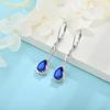 imageDangle Drop Earrings for Women 925 Sterling Silver Teardrop Leverback Earrings with Birthstone Jewelry Gift for Women Her Mom09 September  Sapphire