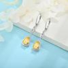 imageDangle Drop Earrings for Women 925 Sterling Silver Teardrop Leverback Earrings with Birthstone Jewelry Gift for Women Her Mom11 November  Citrine