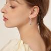 imageInfinity Dangle Drop Earrings for Women 925 Sterling Silver Heart Leverback Twisted Earrings with Birthstone Jewelry Gifts for Her01 January  Garnet