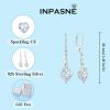 imageInfinity Dangle Drop Earrings for Women 925 Sterling Silver Heart Leverback Twisted Earrings with Birthstone Jewelry Gifts for Her04 April  Simulated Diamond