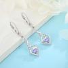 imageInfinity Dangle Drop Earrings for Women 925 Sterling Silver Heart Leverback Twisted Earrings with Birthstone Jewelry Gifts for Her06 June  Alexandrite