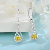 imageInfinity Dangle Earrings for Women 925 Sterling Silver Leverback Drop Earrings with Birthstone Jewelry Gifts for Women Mom Her Wife11 November  Citrine