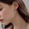 imageOval Dangle Drop Earrings for Women 925 Sterling Silver Leverback Earrings Birthstone Jewelry Gifts for Her01 January  Garnet