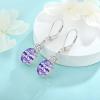 imageOval Dangle Drop Earrings for Women 925 Sterling Silver Leverback Earrings Birthstone Jewelry Gifts for Her06 June  Alexandrite