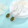 imageOval Dangle Drop Earrings for Women 925 Sterling Silver Leverback Earrings Birthstone Jewelry Gifts for Her08 August  Peridot