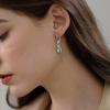 imageOval Dangle Drop Earrings for Women 925 Sterling Silver Leverback Earrings Birthstone Jewelry Gifts for Her08 August  Peridot