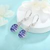 imageOval Dangle Drop Earrings for Women 925 Sterling Silver Leverback Earrings Birthstone Jewelry Gifts for Her12 December  Tanzanite