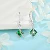 imageSquare Princess Cut Drop Dangle Earrings 925 Sterling Silver Solitaire Leverback Earrings Birthstone Jewelry Gifts for Women05 May  Emerald