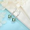 imageSquare Princess Cut Drop Dangle Earrings 925 Sterling Silver Solitaire Leverback Earrings Birthstone Jewelry Gifts for Women05 May  Emerald