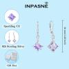 imageSquare Princess Cut Drop Dangle Earrings 925 Sterling Silver Solitaire Leverback Earrings Birthstone Jewelry Gifts for Women06 June  Alexandrite