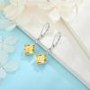 imageSquare Princess Cut Drop Dangle Earrings 925 Sterling Silver Solitaire Leverback Earrings Birthstone Jewelry Gifts for Women11 November  Citrine