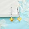 imageSquare Princess Cut Drop Dangle Earrings 925 Sterling Silver Solitaire Leverback Earrings Birthstone Jewelry Gifts for Women11 November  Citrine