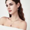 imageTeardrop Dangle Drop Earrings for Women 925 Sterling Silver Leverback Earrings Birthstone Jewelry Gifts for Her01 January  Garnet