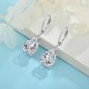 imageTeardrop Dangle Drop Earrings for Women 925 Sterling Silver Leverback Earrings Birthstone Jewelry Gifts for Her04 April  Simulated Diamond