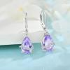 imageTeardrop Dangle Drop Earrings for Women 925 Sterling Silver Leverback Earrings Birthstone Jewelry Gifts for Her06 June  Alexandrite