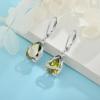 imageTeardrop Dangle Drop Earrings for Women 925 Sterling Silver Leverback Earrings Birthstone Jewelry Gifts for Her08 August  Peridot