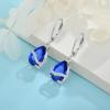 imageTeardrop Dangle Drop Earrings for Women 925 Sterling Silver Leverback Earrings Birthstone Jewelry Gifts for Her09 September  Sapphire