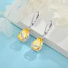 imageTeardrop Dangle Drop Earrings for Women 925 Sterling Silver Leverback Earrings Birthstone Jewelry Gifts for Her11 November  Citrine