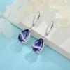 imageTeardrop Dangle Drop Earrings for Women 925 Sterling Silver Leverback Earrings Birthstone Jewelry Gifts for Her12 December  Tanzanite