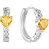imageCeltic Knot Hoop Earrings 925 Sterling Silver Infinity Huggie Earrings with Birthstone Irish Jewelry Gifts for Women11 November  Citrine