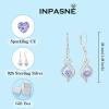 imageDangle Drop Earrings for Women 925 Sterling Silver Infinity Leverback Earrings with Birthstone Twisted Jewelry Gifts for Her06 June  Alexandrite