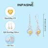imageDangle Drop Earrings for Women 925 Sterling Silver Infinity Leverback Earrings with Birthstone Twisted Jewelry Gifts for Her11 November  Citrine
