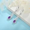 imageLeverback Earrings 925 Sterling Silver Infinity Dangle Drop Earrings Birthstone Earrings Twisted Jewelry Gifts for Women02 February  Amethyst